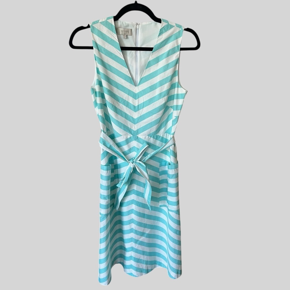 Hobbs London Juliet Cotton Summer Striped Dress